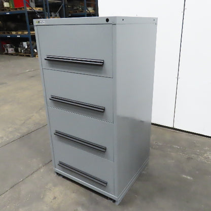 Stanley Vidmar 4-Drawer Industrial Parts Tool Storage Shop Cabinet 30"x28"x59"