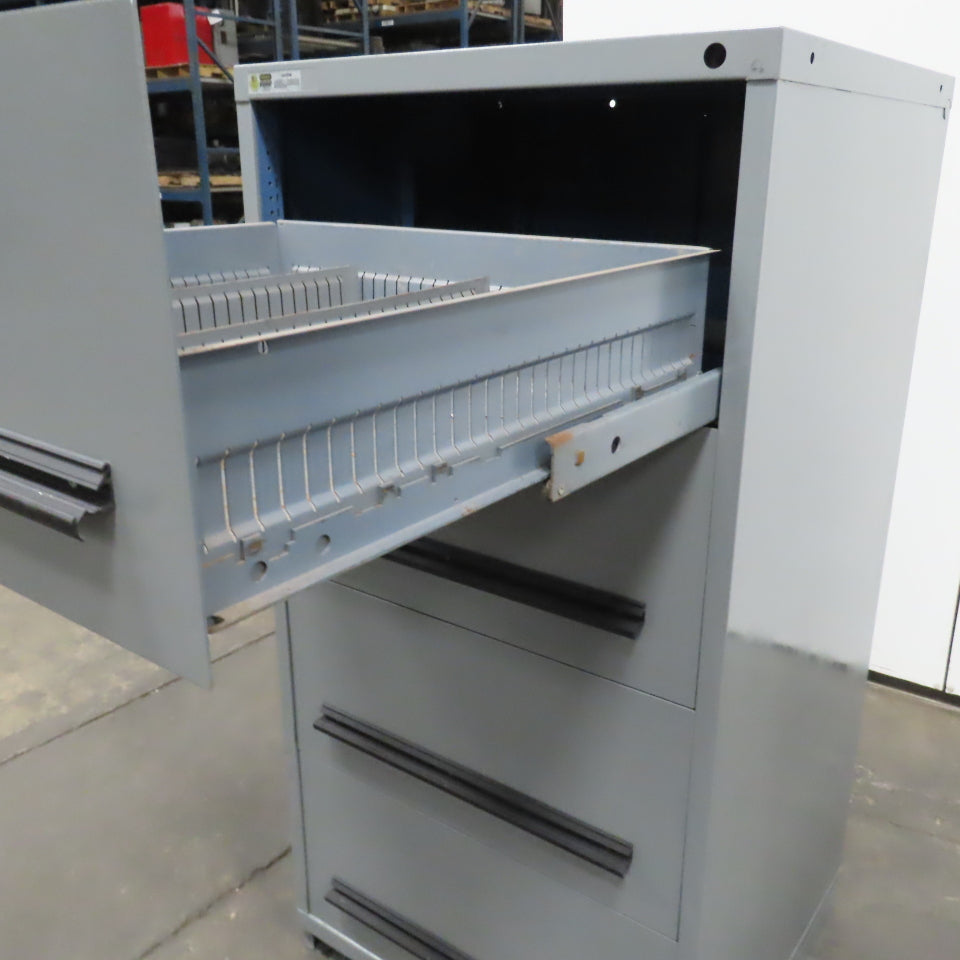 Stanley Vidmar 4-Drawer Industrial Parts Tool Storage Shop Cabinet 30"x28"x59"