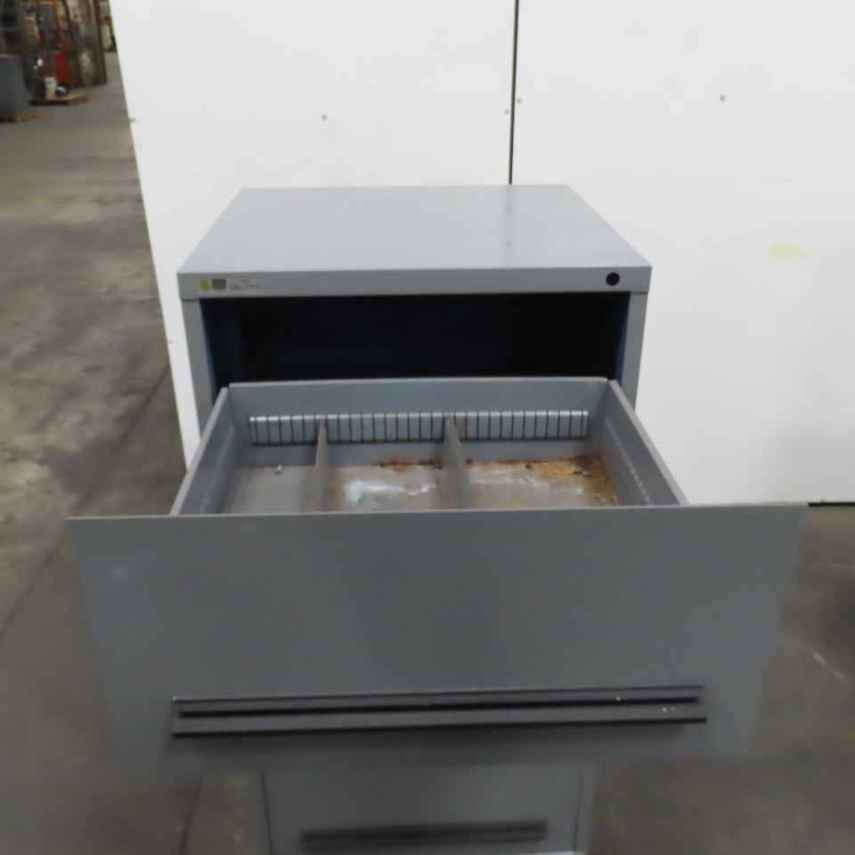 Stanley Vidmar 4-Drawer Industrial Parts Tool Storage Shop Cabinet 30"x28"x59"
