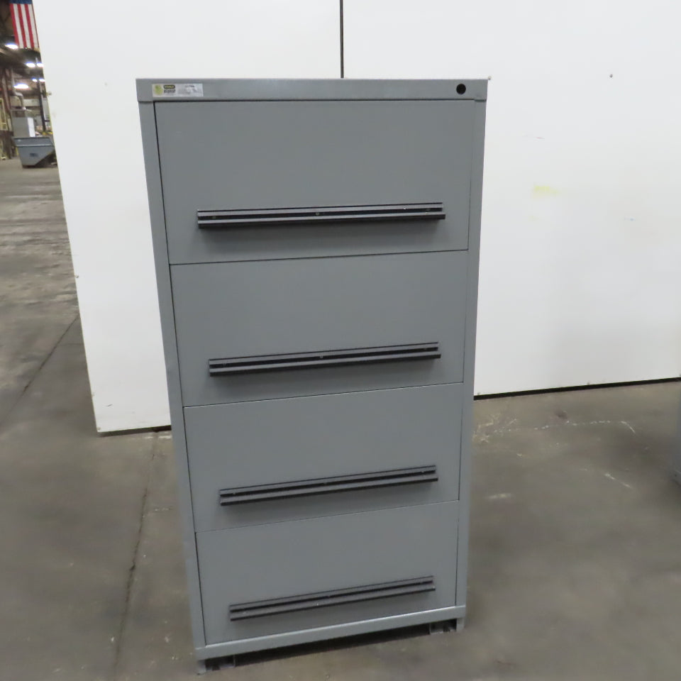 Stanley Vidmar 4-Drawer Industrial Parts Tool Storage Shop Cabinet 30"x28"x59"