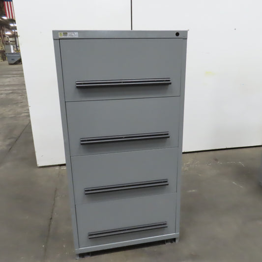 Stanley Vidmar 4-Drawer Industrial Parts Tool Storage Shop Cabinet 30"x28"x59"