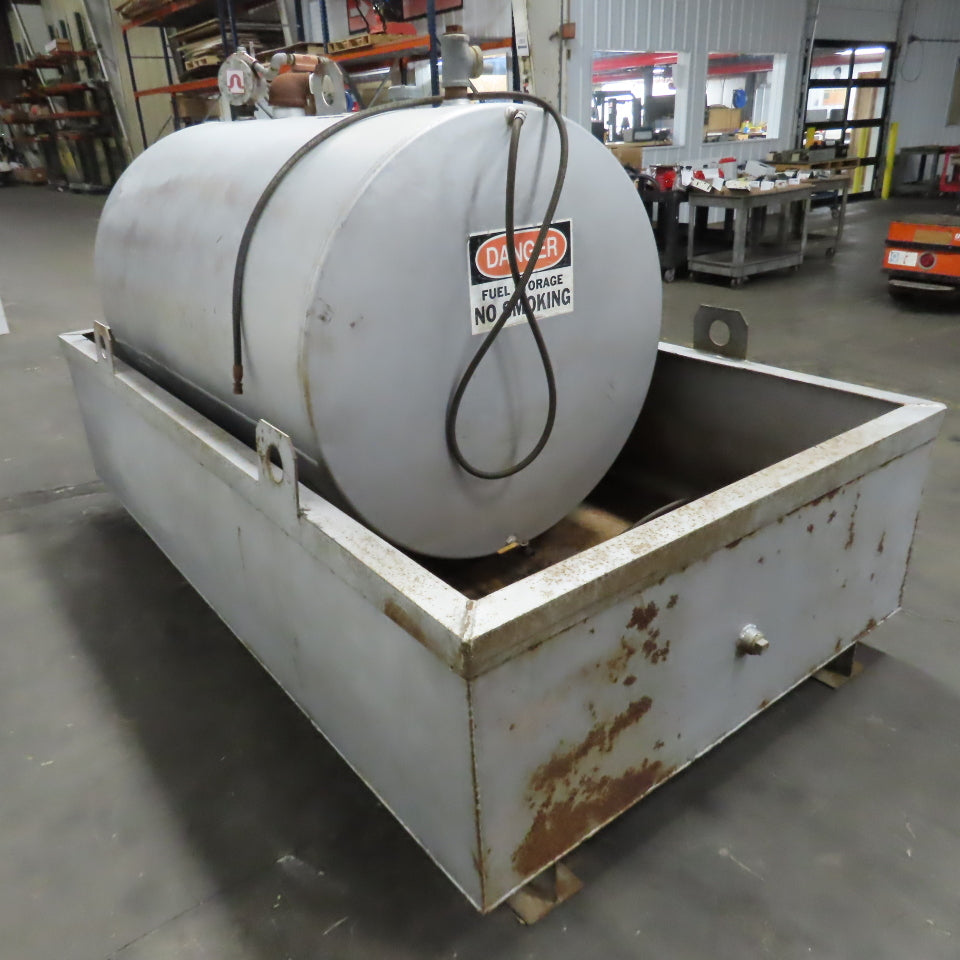 Hall Tank 750 Gallon Steel Bulk Diesel Fuel Storage Tank W/Containment System