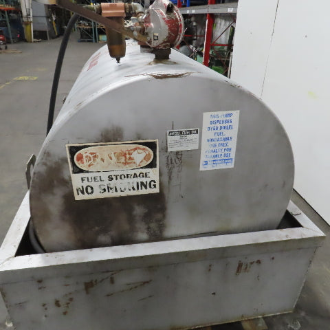 Hall Tank 750 Gallon Steel Bulk Diesel Fuel Storage Tank W/Containment System