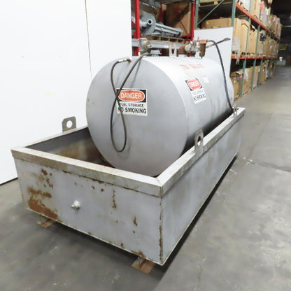 Hall Tank 750 Gallon Steel Bulk Diesel Fuel Storage Tank W/Containment System