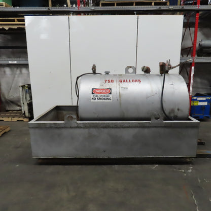 Hall Tank 750 Gallon Steel Bulk Diesel Fuel Storage Tank W/Containment System