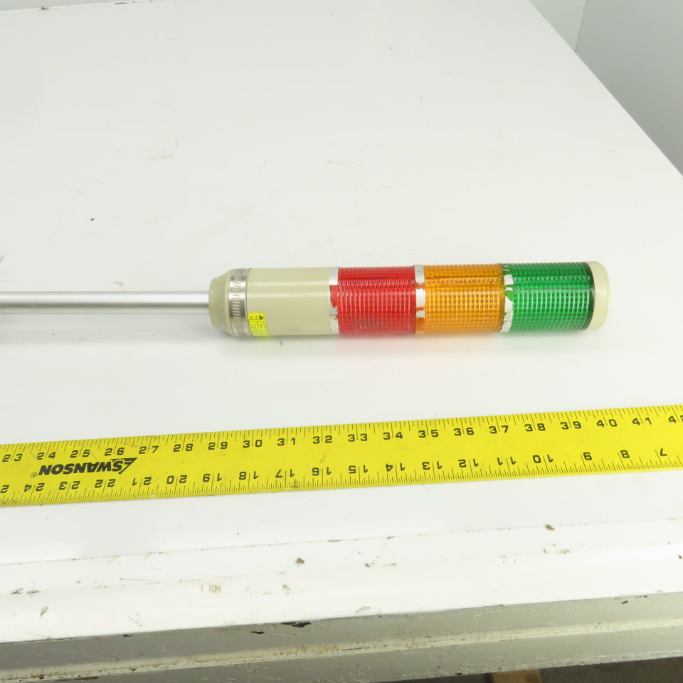 Menics MT5C3BL-RYG 3-Stack Tower Light 110-120VAC Green, Amber, Red Parts/Repair
