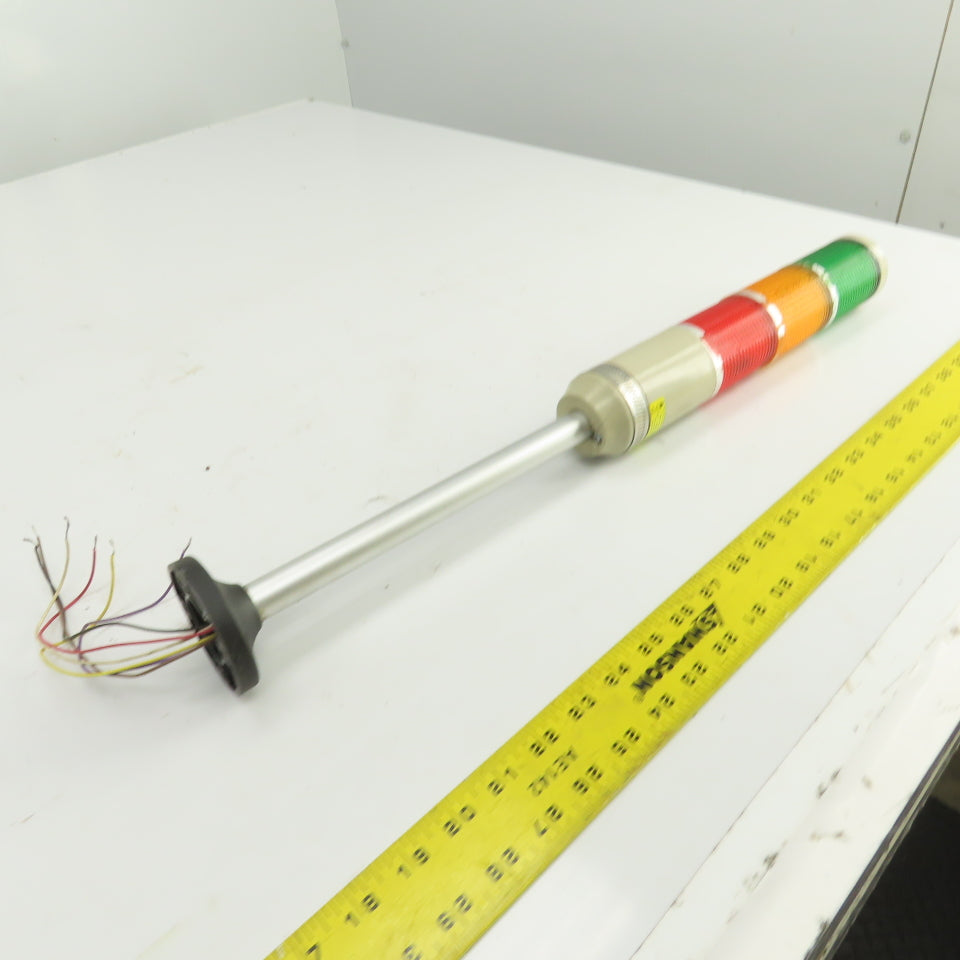 Menics MT5C3BL-RYG 3-Stack Tower Light 110-120VAC Green, Amber, Red Parts/Repair