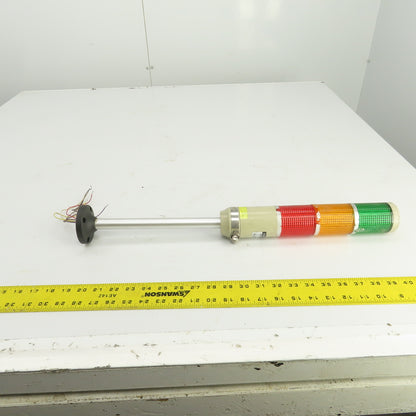 Menics MT5C3BL-RYG 3-Stack Tower Light 110-120VAC Green, Amber, Red Parts/Repair