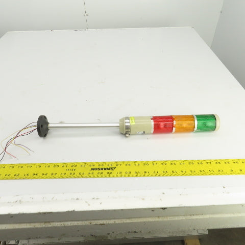 Menics MT5C3BL-RYG 3-Stack Tower Light 110-120VAC Green, Amber, Red Parts/Repair