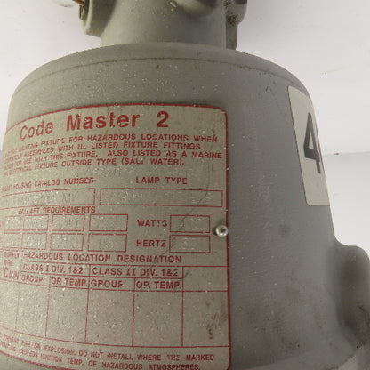 Appleton CMBP400MT Code Master 2 Hazardous Location Light 400W Parts/Repair