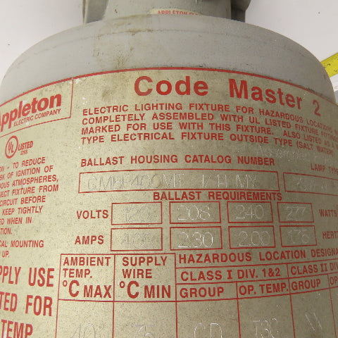 Appleton CMBP400MT Code Master 2 Hazardous Location Light 400W 120/208/240/277V
