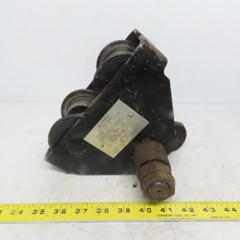 CM Series 633 1/2 Ton Push/Pull Ball Bearing Hoist Beam Trolley 2-1/2" to 5-5/8"