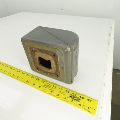 Baldor Standard-E Electric Motor Terminal Conduit Box Peckerhead 7.5" x 6.5"