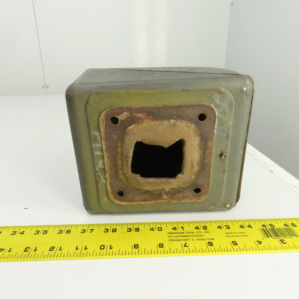 Baldor Standard-E Electric Motor Terminal Conduit Box Peckerhead 7.5" x 6.5"