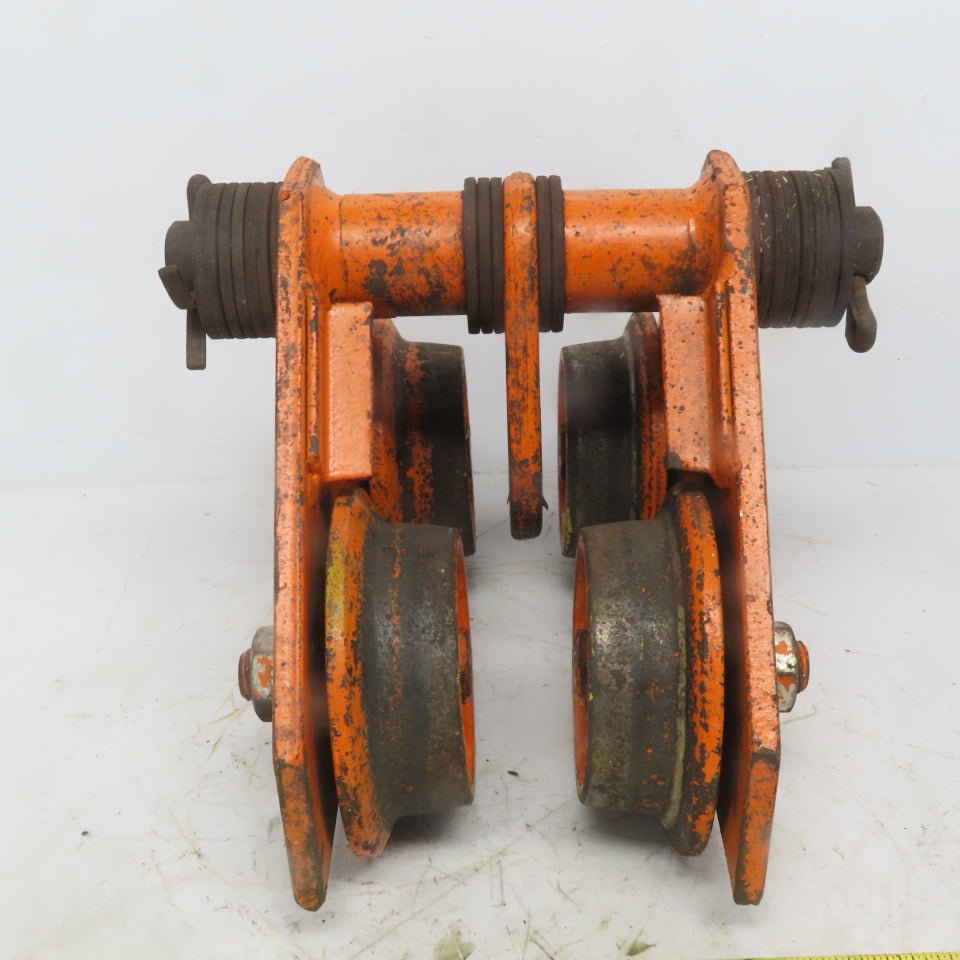 Yale FLP 1/2 Ton Push/Pull Ball Bearing Hoist Beam Trolley 2" to 5"