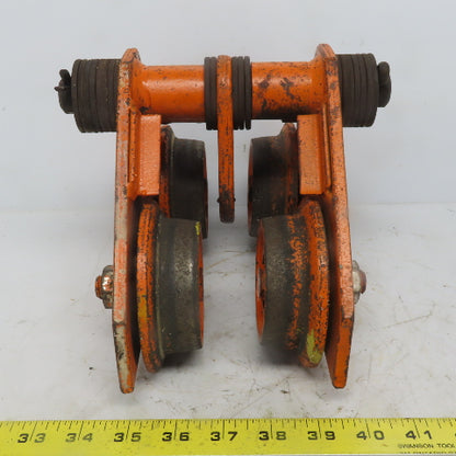 Yale FLP 1/2 Ton Push/Pull Ball Bearing Hoist Beam Trolley 2" to 5"