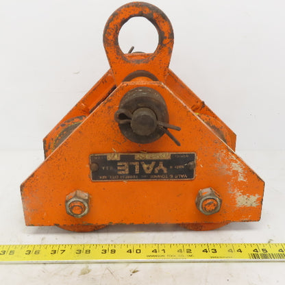 Yale FLP 1/2 Ton Push/Pull Ball Bearing Hoist Beam Trolley 2" to 5"