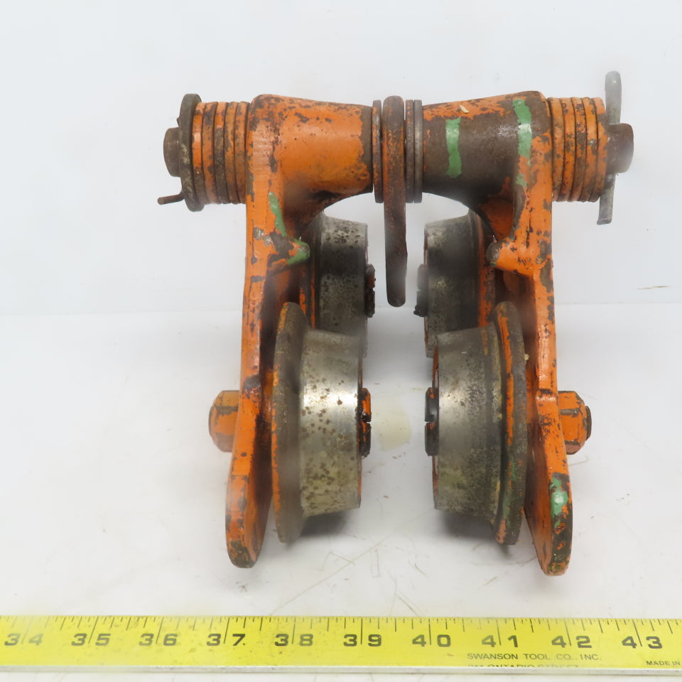 Yale SP 1/2 Ton Push/Pull Ball Bearing Hoist Beam Trolley 2" to 4" Flange