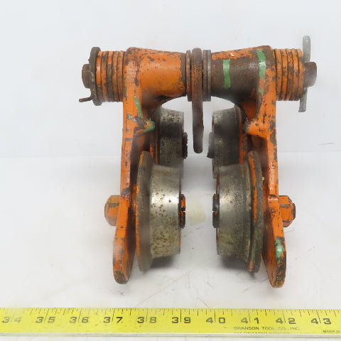 Yale SP 1/2 Ton Push/Pull Ball Bearing Hoist Beam Trolley 2" to 4" Flange