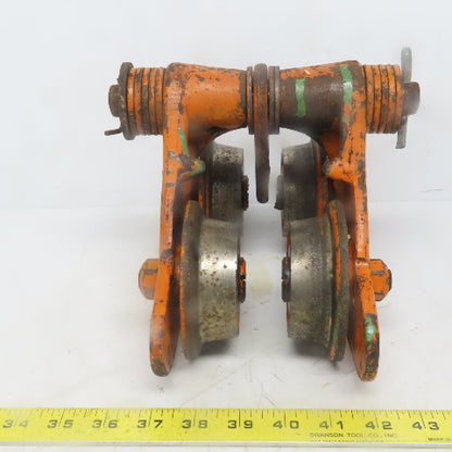 Yale SP 1/2 Ton Push/Pull Ball Bearing Hoist Beam Trolley 2" to 4" Flange