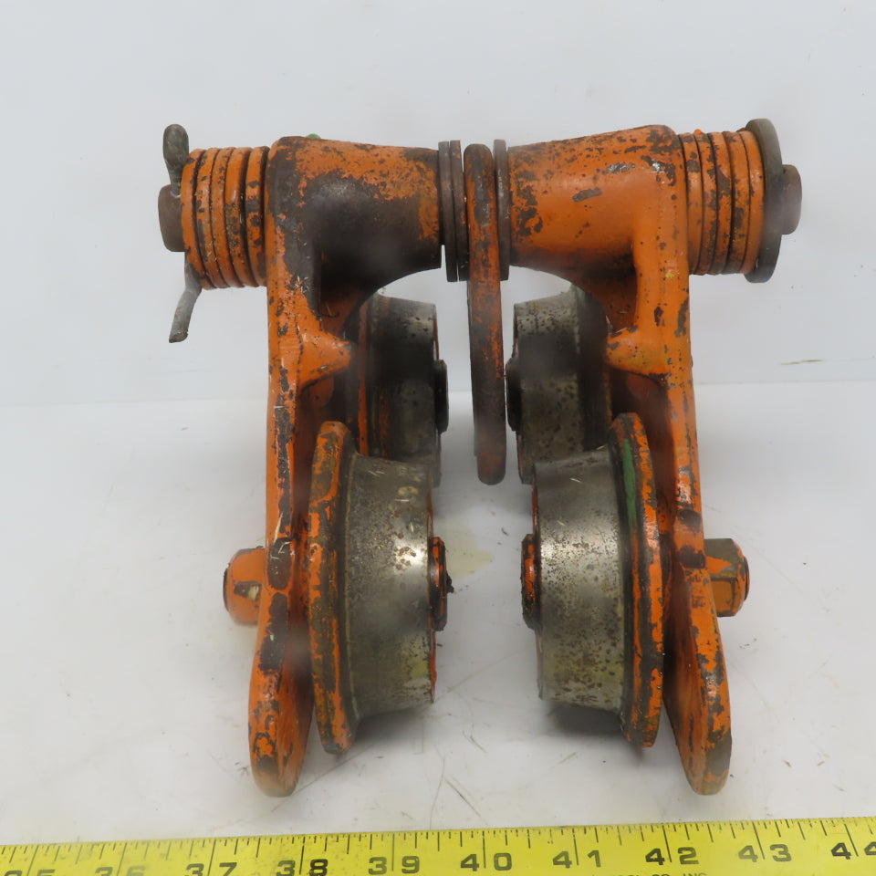 Yale SP 1/2 Ton Push/Pull Ball Bearing Hoist Beam Trolley 2" to 4" Flange