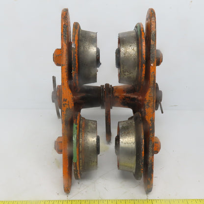 Yale SP 1/2 Ton Push/Pull Ball Bearing Hoist Beam Trolley 2" to 4" Flange