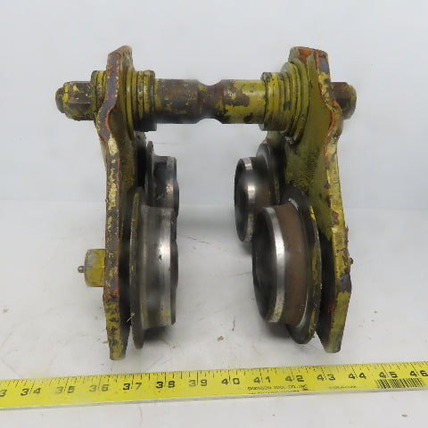 Unmarked Push/Pull Ball Bearing Hoist Beam Trolley 2" to 5" Flange