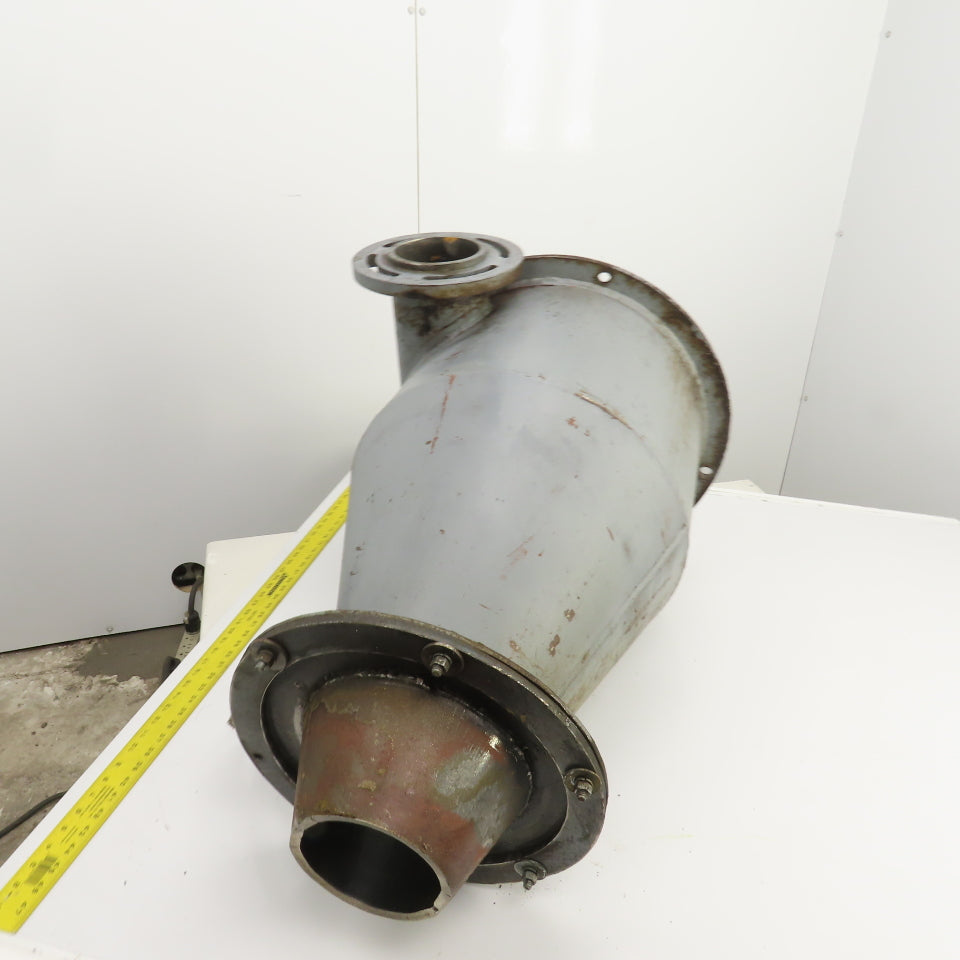 Open Top Cyclone Funnel Hopper Bulk Material Feeder Receiver 8"Intake 3/8" Walls
