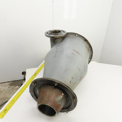 Open Top Cyclone Funnel Hopper Bulk Material Feeder Receiver 8"Intake 3/8" Walls