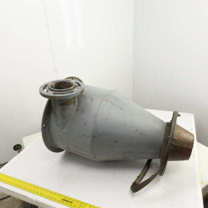 Open Top Cyclone Funnel Hopper Bulk Material Feeder Receiver 8"Intake 3/8" Walls