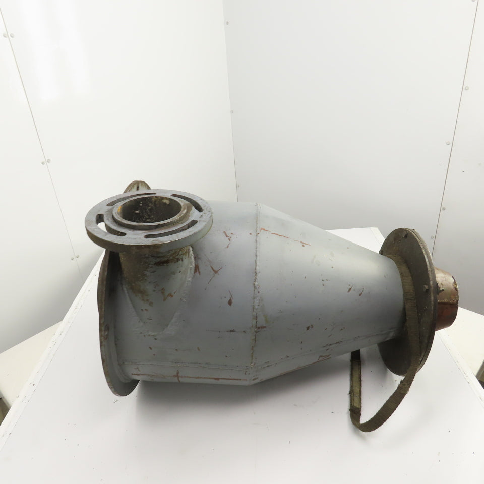 Open Top Cyclone Funnel Hopper Bulk Material Feeder Receiver 8"Intake 3/8" Walls