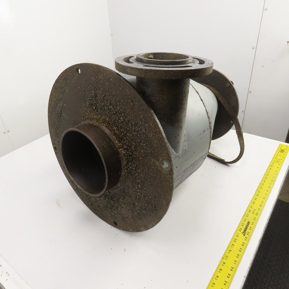 Open Top Cyclone Funnel Hopper Bulk Material Feeder Receiver 8"Intake 3/8" Walls