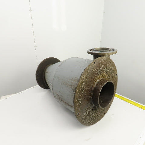 Open Top Cyclone Funnel Hopper Bulk Material Feeder Receiver 8"Intake 3/8" Walls