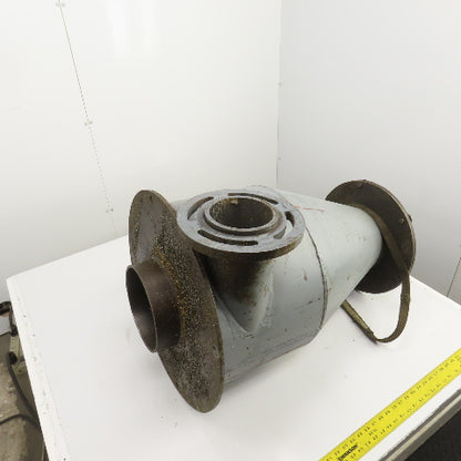 Open Top Cyclone Funnel Hopper Bulk Material Feeder Receiver 8"Intake 3/8" Walls