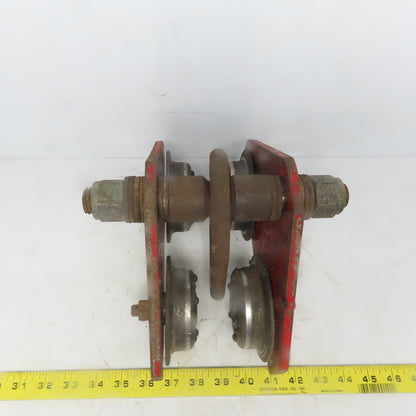 Unmarked Push/Pull Ball Bearing Hoist Beam Trolley 2" to 4 Flange