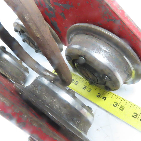 Unmarked Push/Pull Ball Bearing Hoist Beam Trolley 2" to 4 Flange