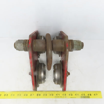 Unmarked Push/Pull Ball Bearing Hoist Beam Trolley 2" to 4 Flange
