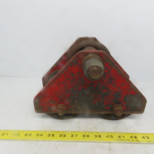 Unmarked Push/Pull Ball Bearing Hoist Beam Trolley 2" to 4 Flange