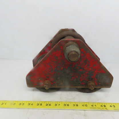 Unmarked Push/Pull Ball Bearing Hoist Beam Trolley 2" to 4 Flange
