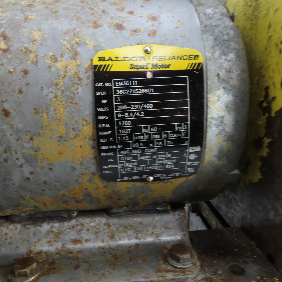 Drill Unit L-150H 3HP Horizontal Drilling Head 8-1/2" Stroke 1760RPM 230/460V