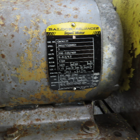 Drill Unit L-150H 3HP Horizontal Drilling Head 8-1/2" Stroke 1760RPM 230/460V