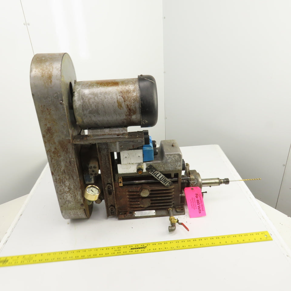 Drill Unit L-150H 3HP Horizontal Drilling Head 8-1/2" Stroke 1760RPM 230/460V