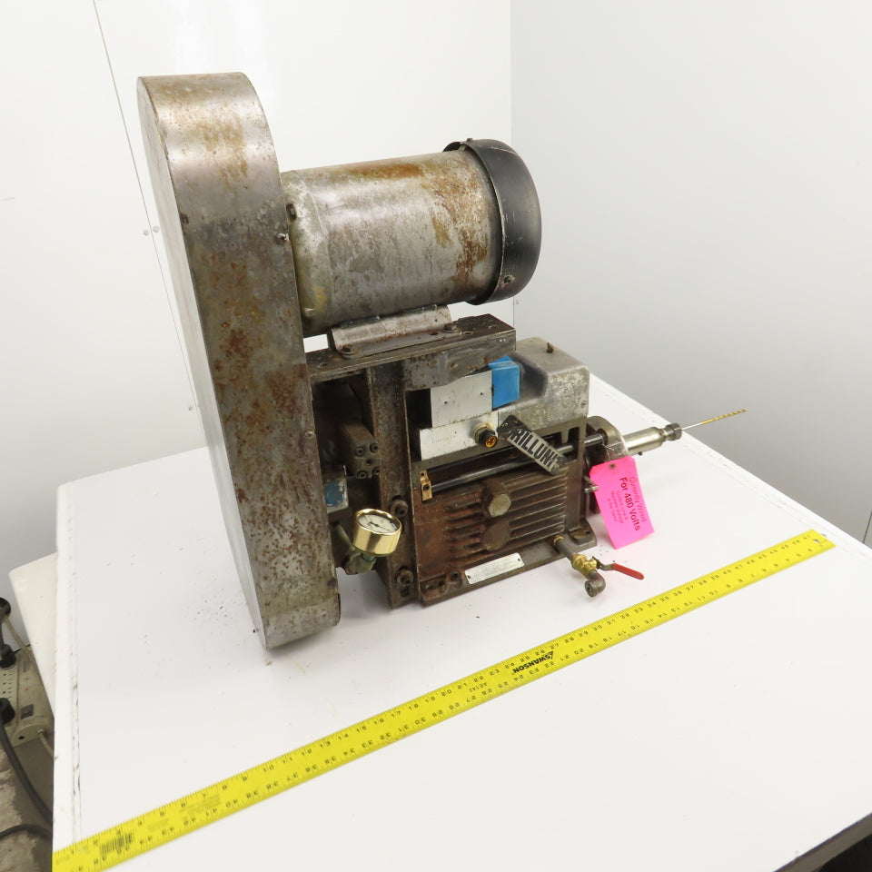 Drill Unit L-150H 3HP Horizontal Drilling Head 8-1/2" Stroke 1760RPM 230/460V