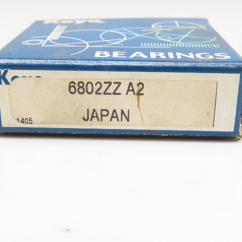 Koyo 6802ZZ Deep Groove Single Row Ball Bearing 24x15x5mm