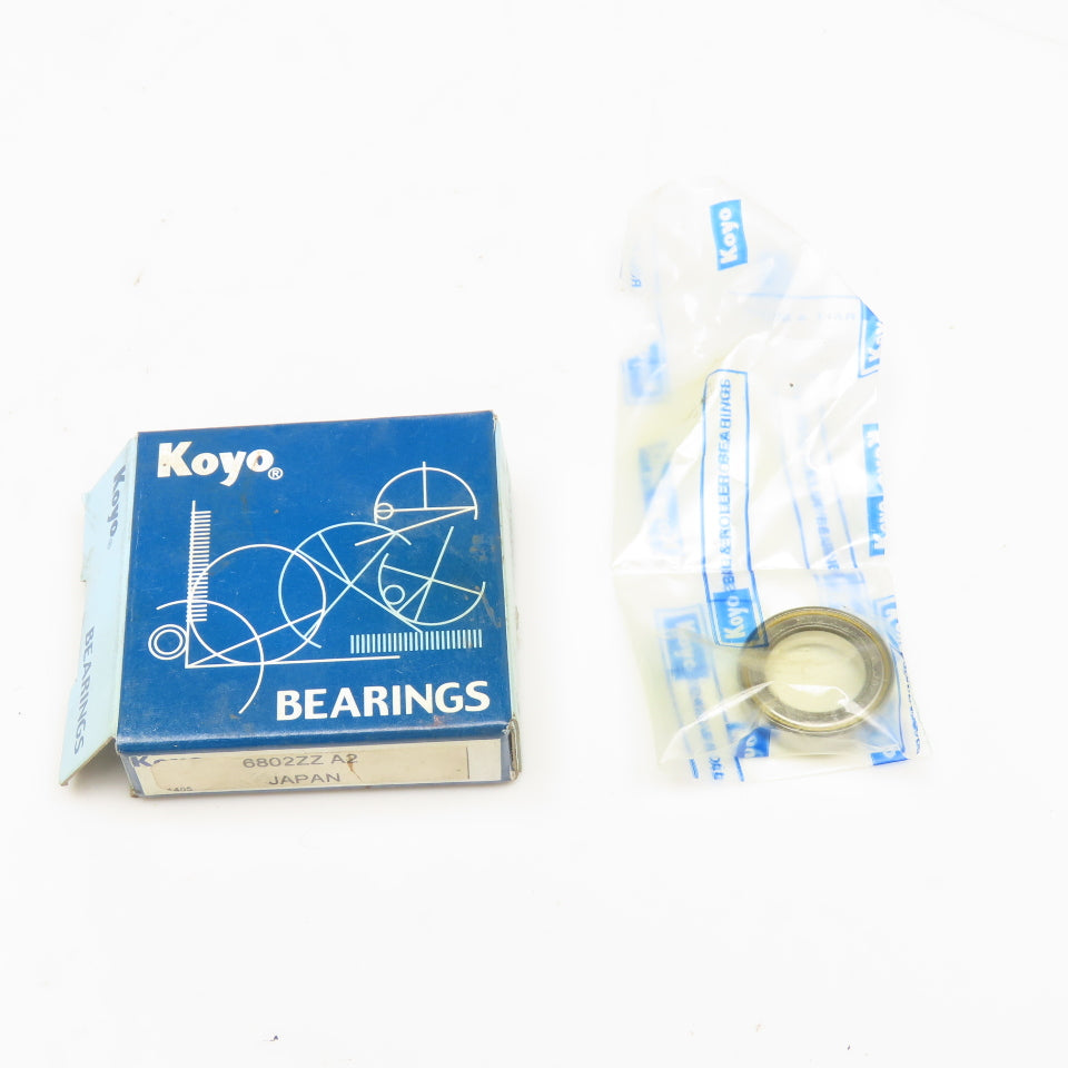 Koyo 6802ZZ Deep Groove Single Row Ball Bearing 24x15x5mm