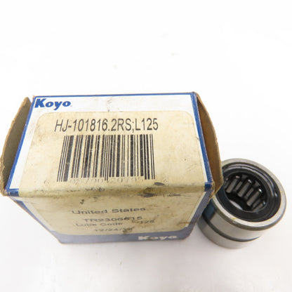 Koyo HJ-101816.2RS 5/8" x 1-1/8" x 1" Wide Needle Roller Bearing