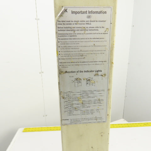 Trumpf Laser Operator Control Panel Pedestal W/Foot Switch & Light Curtain