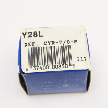 RBC Y28L 7/8" OD x 1/4" Bore Yoke Cylindrical Roller Cam Follower