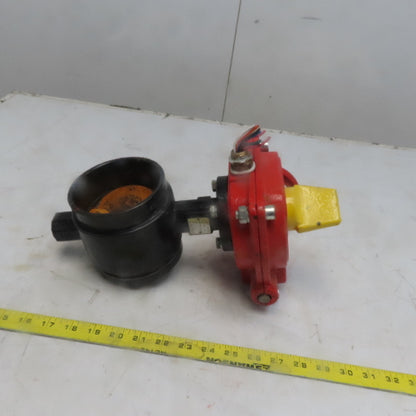 Mech XD381X-300 4" Fire Protection Butterfly Valve W/Integrated Gear Switch