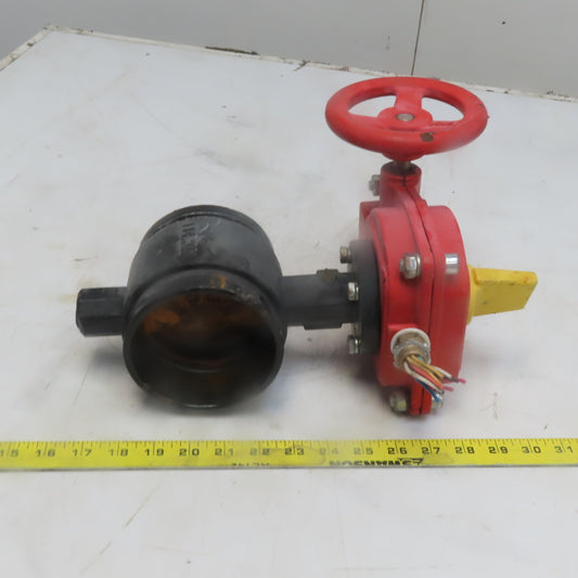 Mech XD381X-300 4" Fire Protection Butterfly Valve W/Integrated Gear Switch